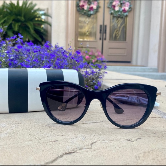 Alice + Olivia Accessories - Alice + Olivia Gansevoort Sunglasses -Black w Gold